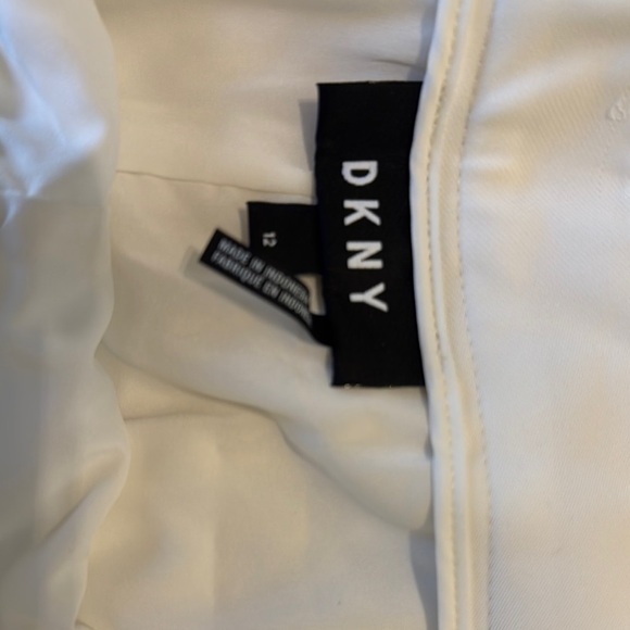 DKNY White Wide Leg Pants - Picture 4 of 5